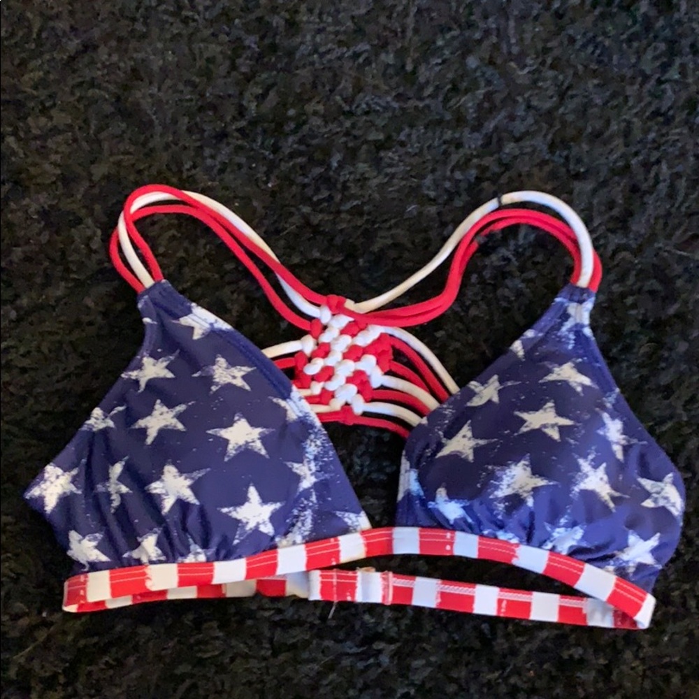 American Flag Bikini Top